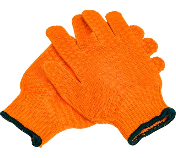 Изображение товара Трикотажные перчатки Зубр с противоскользящим двусторонним перекрестным покрытием (размер L-XL) 11278-XL