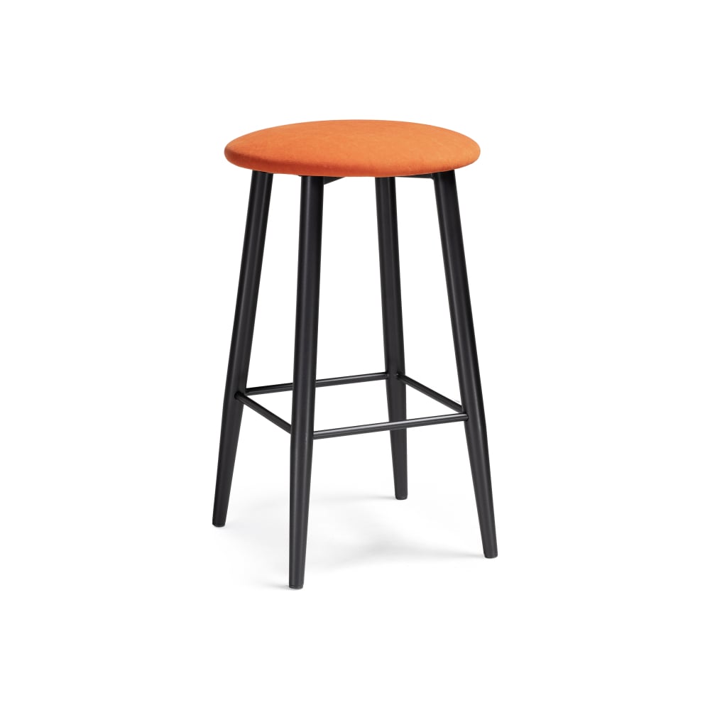 Барный стул Woodville отрез трикотажный для рукоделия велюр оранжевый 45 х 50 см