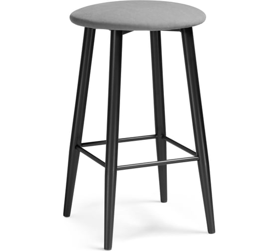 Изображение товара Барный стул Woodville Гангток катания сильвер, черный матовый 469985