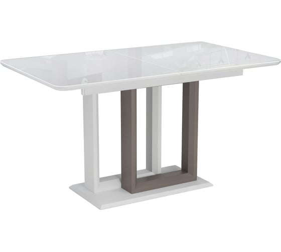 Изображение товара Стол Woodville Санса 140 грей, белая шагрень, грей 462118