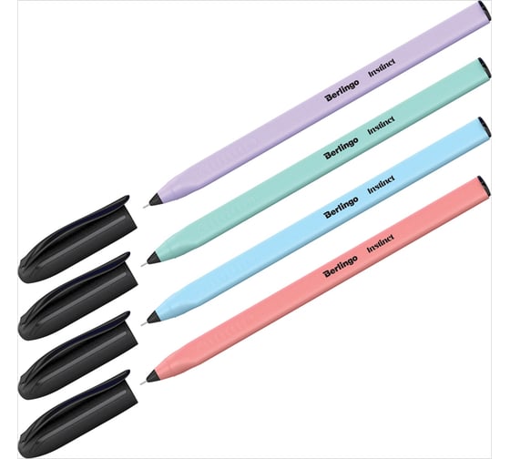 Изображение товара Шариковая ручка Berlingo instinct синяя, 0.7 мм, корпус ассорти CBp_70015