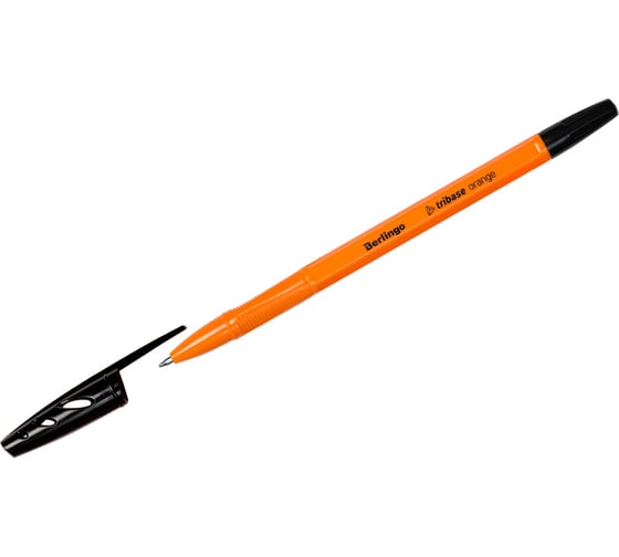 Изображение товара Набор ручек шариковых Berlingo tribase orange, 50 шт, черная, 0,7 мм CBp_70911