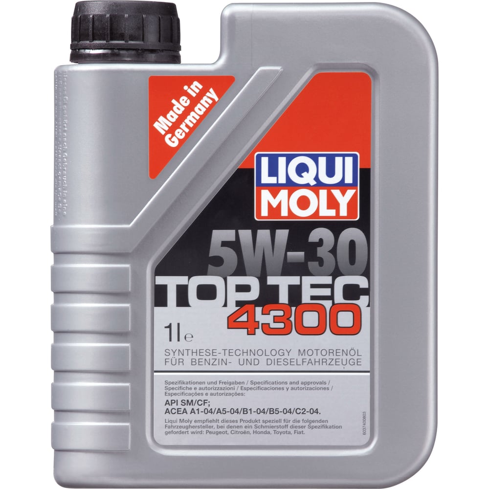 Синтетическое моторное масло LIQUI MOLY масло синтетическое elitech ультра sae 5w30 4t 0 6л 2001 000400