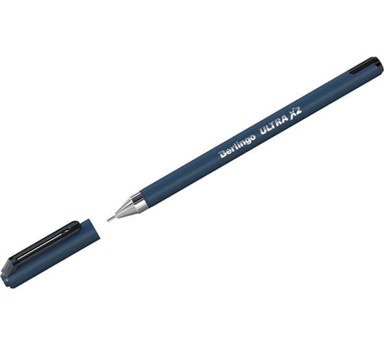 Изображение товара Шариковая ручка Berlingo ultra x2 черная, 0.7 мм, игольчатый стержень CBp_07282