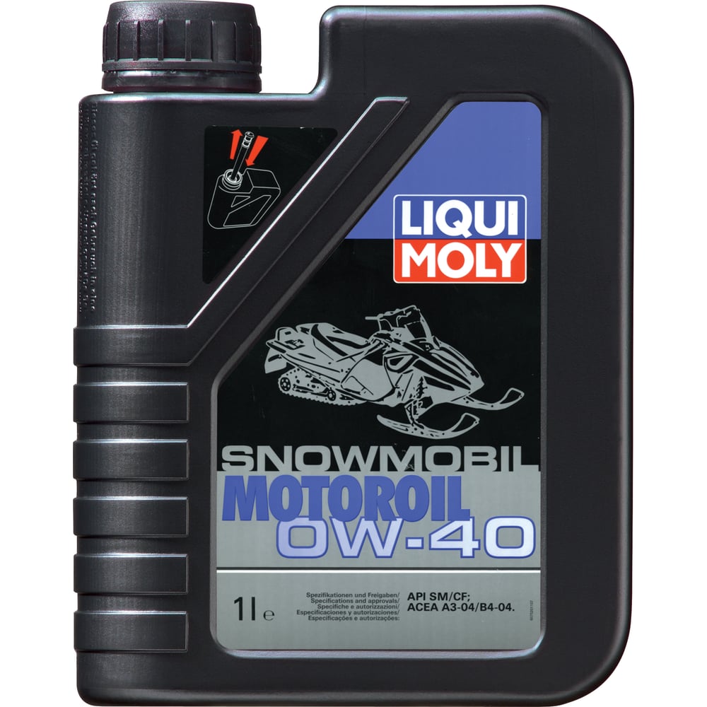 Синтетическое моторное масло 4T для снегоходов LIQUI MOLY 4 х тактное liqui moly snowmobil motoroil 0w 40 д снегоходов 7520
