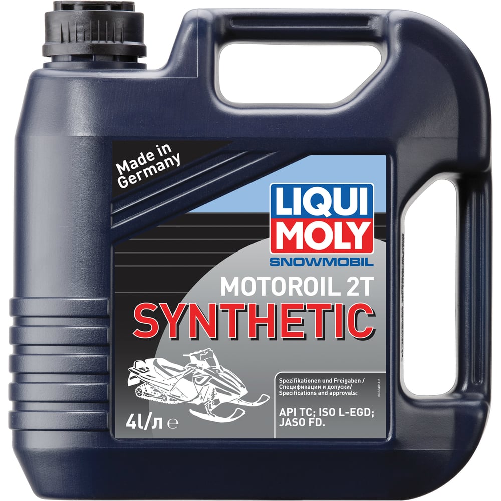 Синтетическое моторное масло 4T для снегоходов LIQUI MOLY 4 х тактное liqui moly snowmobil motoroil 0w 40 д снегоходов 7520