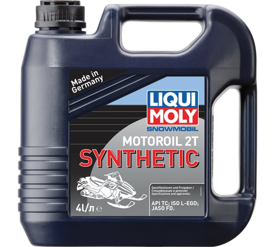Изображение товара Синтетическое моторное масло для снегоходов 4л LIQUI MOLY Snowmobil Motoroil 2T Synthetic 2246