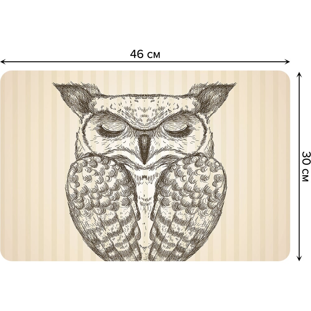 Изображение товара Набор тканевых салфеток JOYARTY спящая сова 30x46 см, 4 шт, оксфорд
