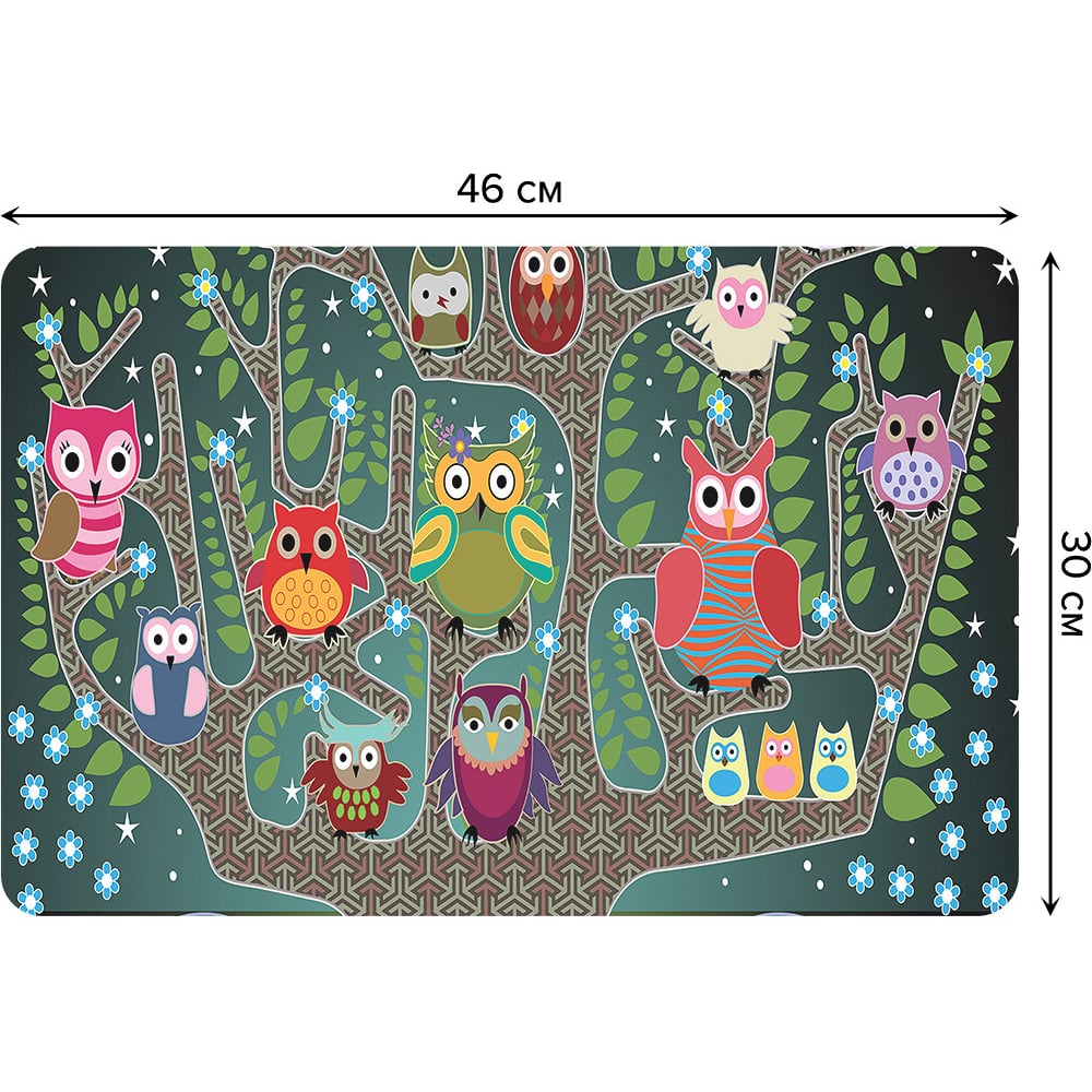 Изображение товара Набор тканевых салфеток JOYARTY 30x46 см ночные совы 4 шт.