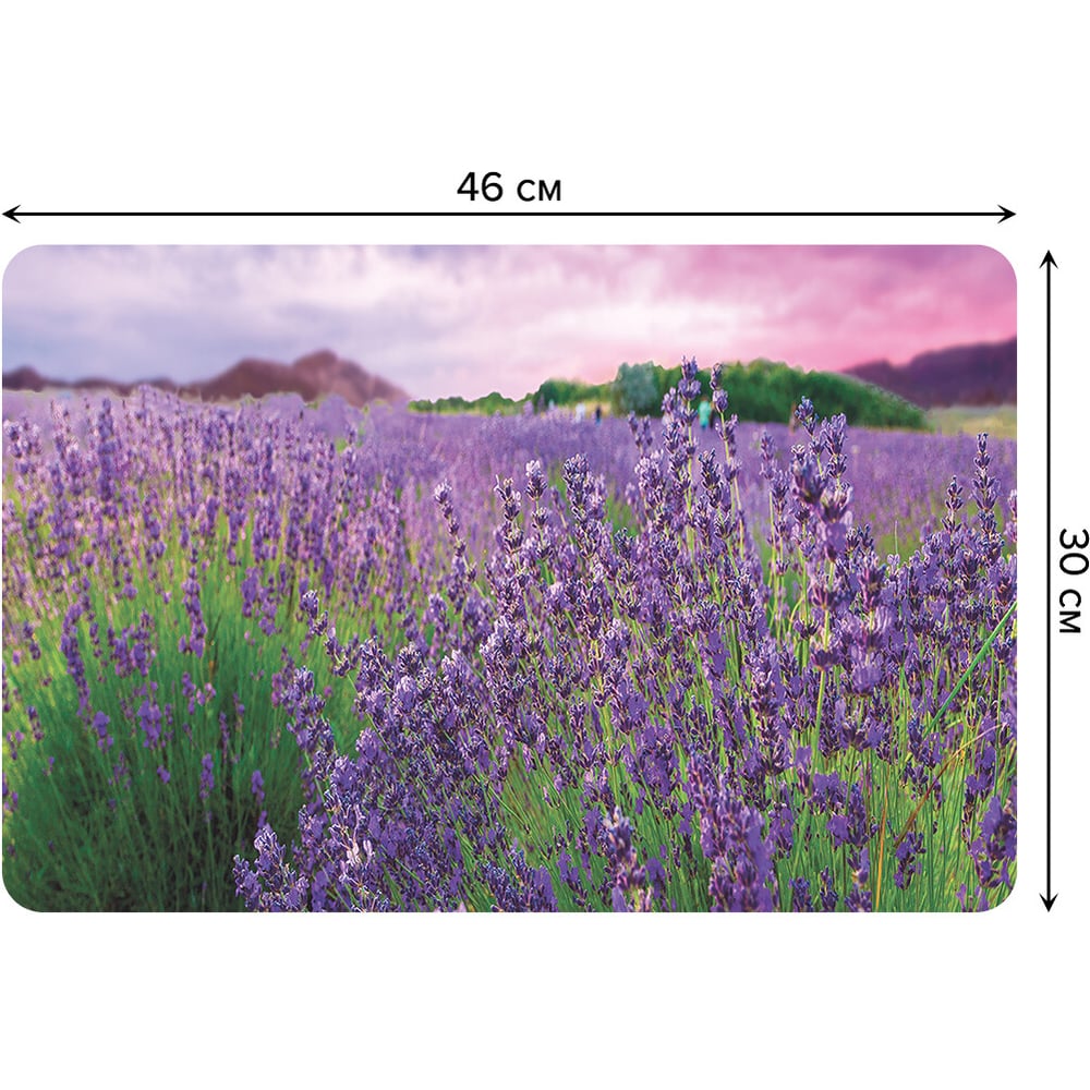 Изображение товара Набор из 4 тканевых салфеток JOYARTY 30x46 см, прямоугольные, лаванда