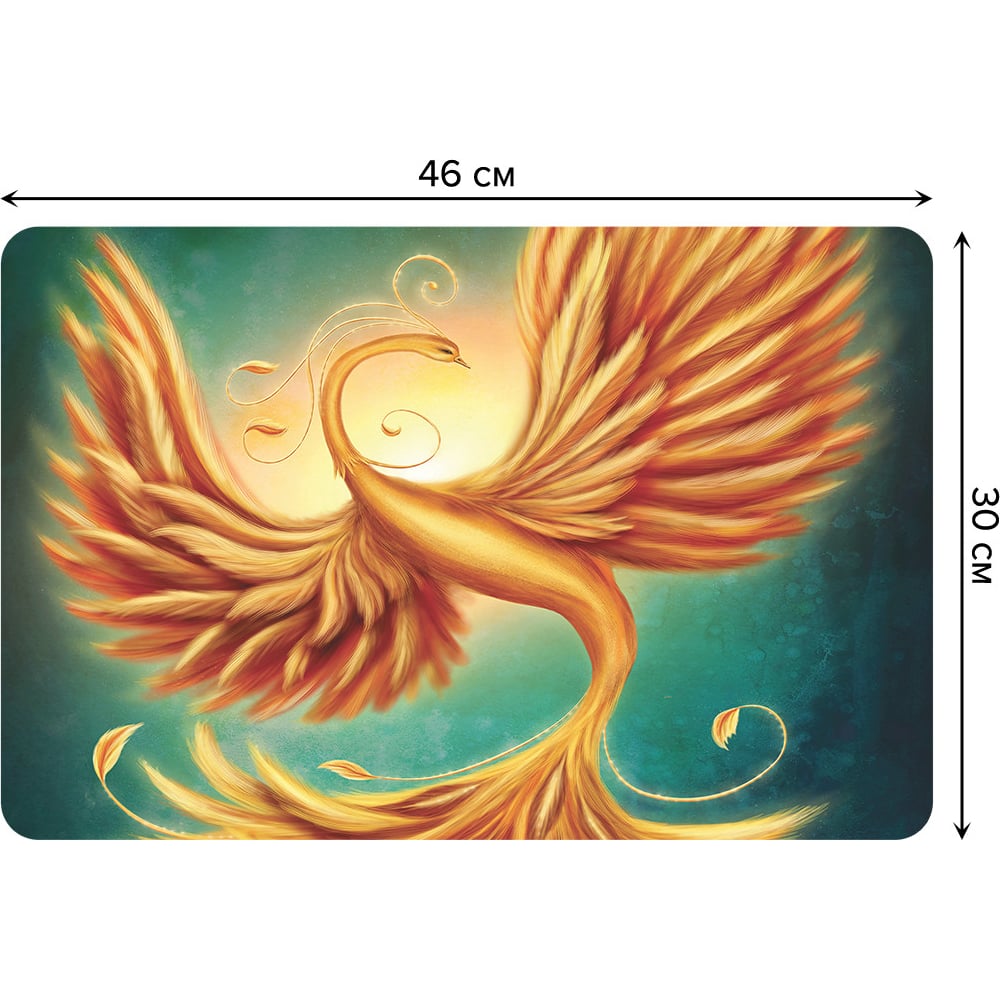 Изображение товара Набор прямоугольных тканевых салфеток JOYARTY 4 шт 30x46 см фантастический феникс