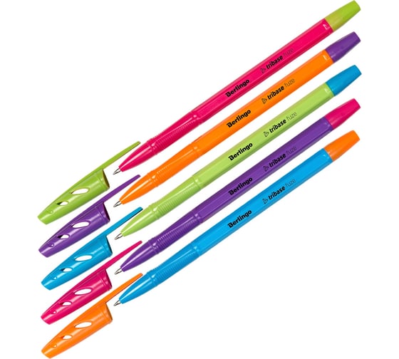 Изображение товара Набор ручек шариковых Berlingo tribase fuze, 50 шт, синяя, 0,7 мм CBp_70922