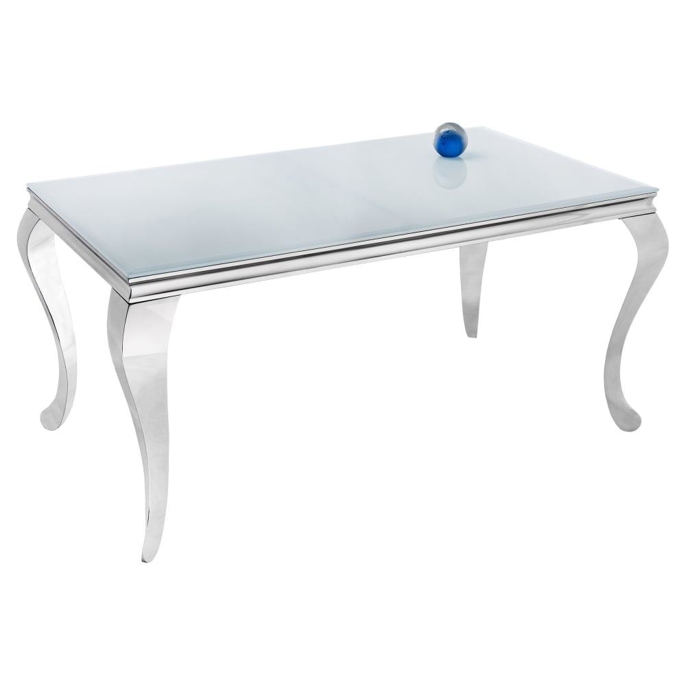 Стеклянный стол Woodville 1643 Sondal 160 белый - фото 1