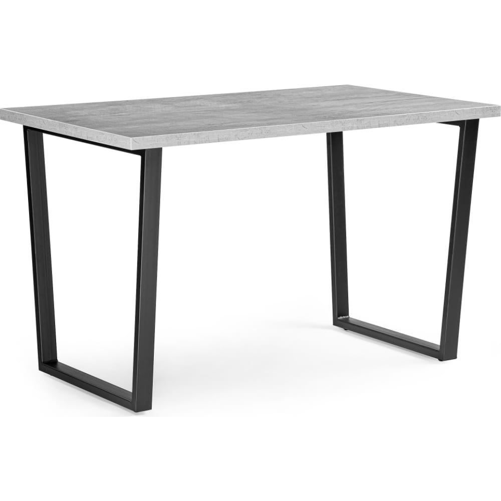 Деревянный стол Woodville 489613 Лота Лофт 140 25 мм черный матовый / бетон - фото 1