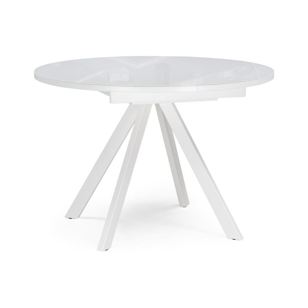 Стеклянный стол Woodville, цвет белый 516561 Трейси 110 белый - фото 1
