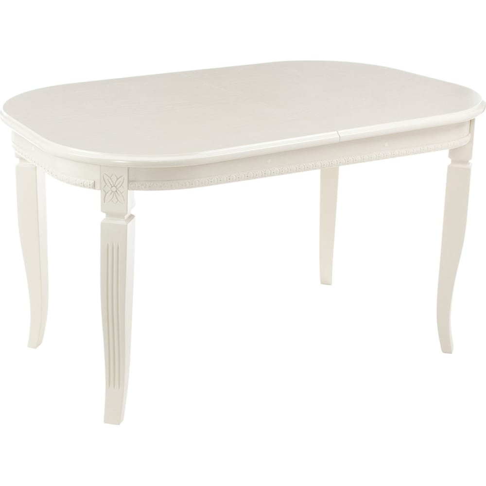Деревянный стол Woodville, цвет молочный 438338 Romeo без патины / молочный - фото 1
