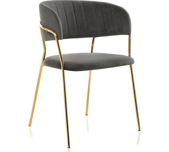 Изображение товара Стул Woodville Kamelia dark blue, gold 15320