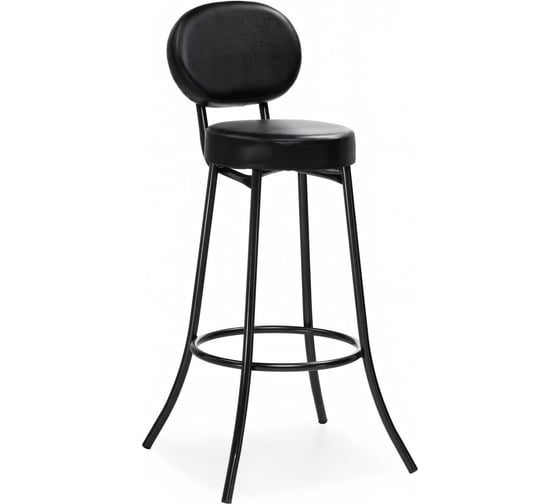 Изображение товара Барный стул Woodville Satearant черный полимер, темный мусс 453999