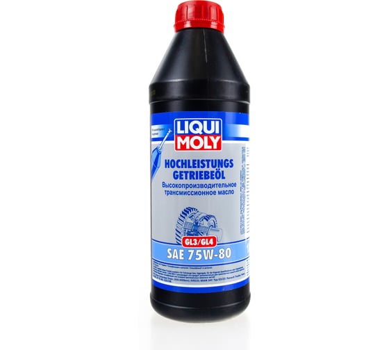 Изображение товара НС-синтетическое трансмиссионное масло LIQUI MOLY Hochleistungs-Getriebeoil (GL-3/GL-4) 75W-80 1л 7584