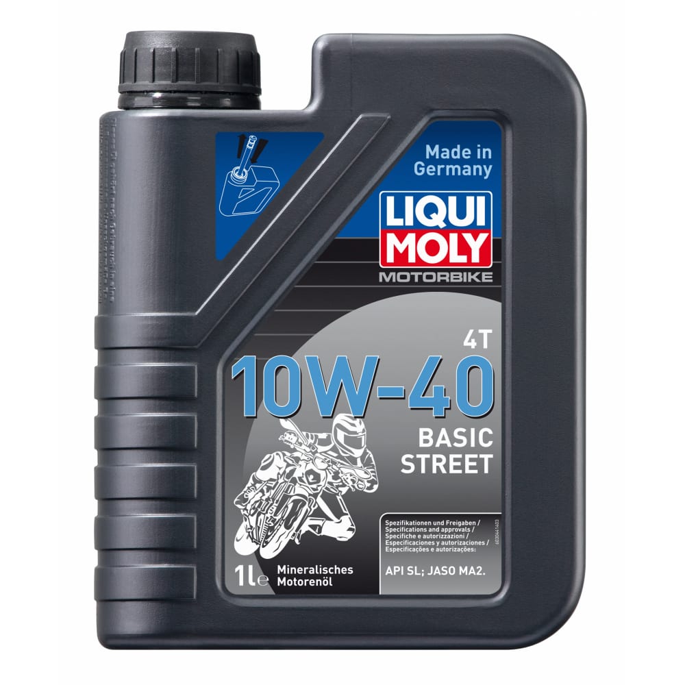 Минеральное моторное масло 4T для четырехтактных мотоциклов LIQUI MOLY минеральное трансмиссионное масло для мотоциклов liqui moly