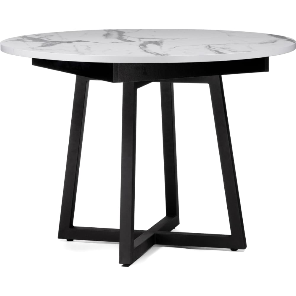 Деревянный стол Woodville, цвет белый/черный 504217 Регна черный / белый - фото 1