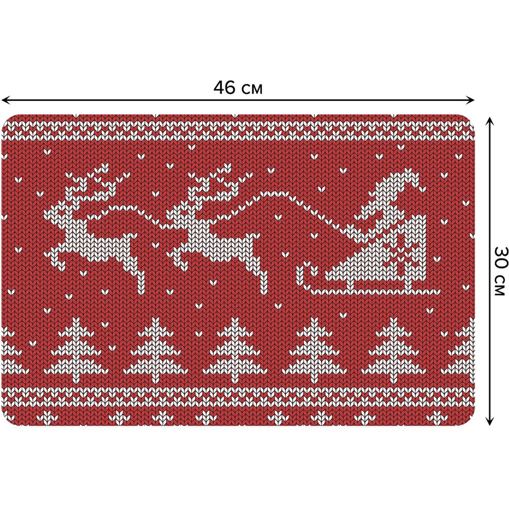 Изображение товара Набор тканевых салфеток JOYARTY на Новогодний стол 30x46 см 4 шт дед мороз