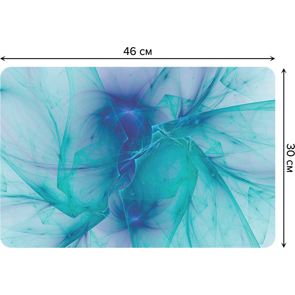 Изображение товара Набор прямоугольных тканевых салфеток для сервировки стола JOYARTY воздушная бирюза, плейсмат, 30x46 см, 4 шт. ser002_20001_30x46