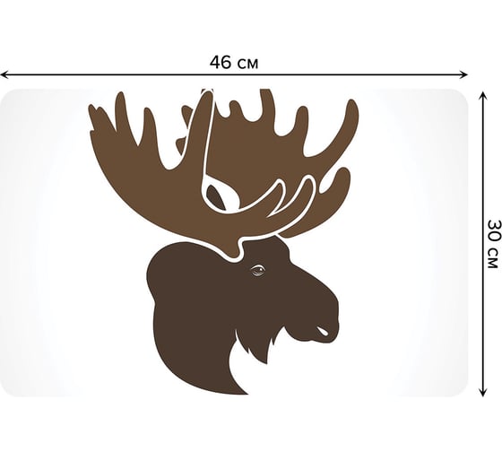 Изображение товара Набор прямоугольных тканевых салфеток для сервировки стола JOYARTY лось наблюдает, плейсмат, 30x46 см, 4 шт. ser002_22284_30x46