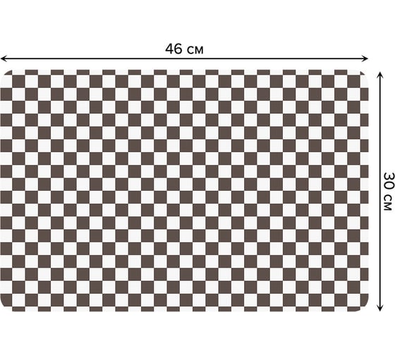 Изображение товара Набор прямоугольных тканевых салфеток для сервировки стола JOYARTY шахматная клетка, плейсмат, 30x46 см, 4 шт. ser002_28943_30x46