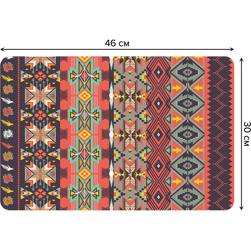 Изображение товара Набор прямоугольных тканевых салфеток JOYARTY 30x46 см, 4 шт, восточные мотивы