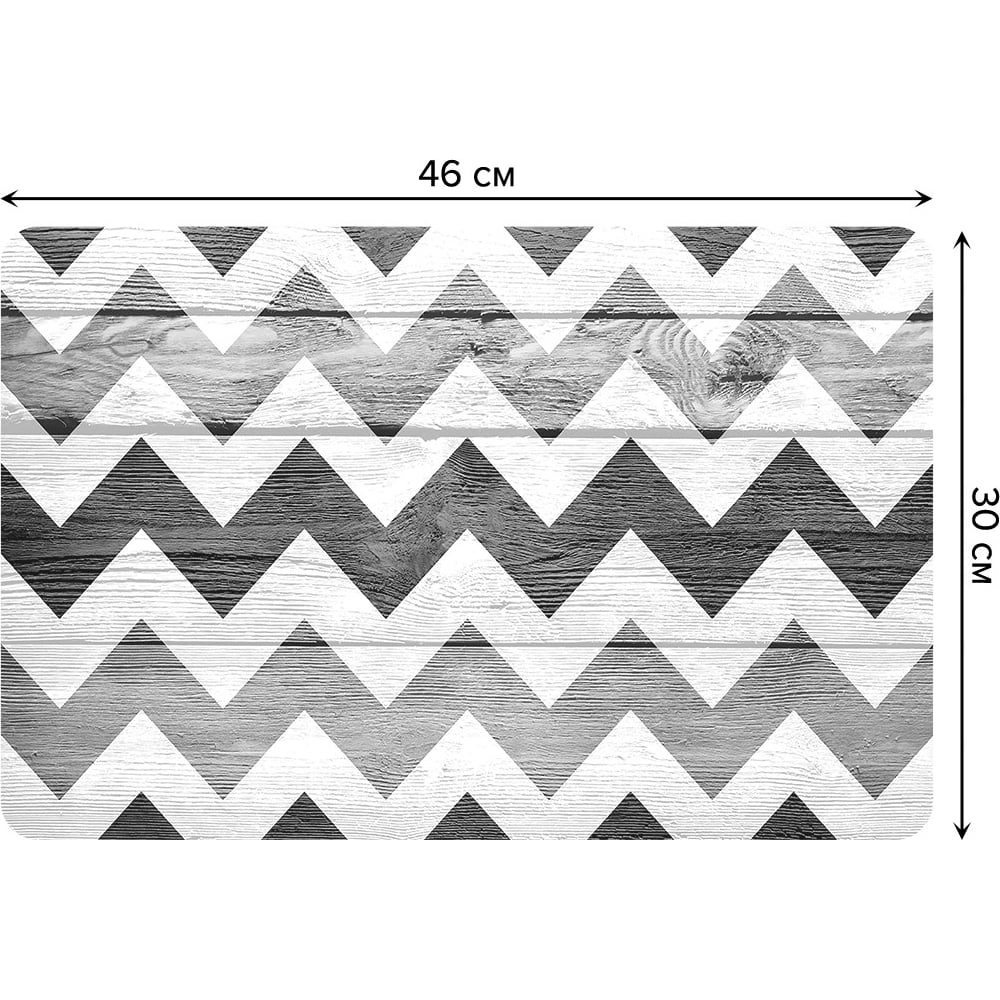 Изображение товара Набор прямоугольных тканевых салфеток JOYARTY 30x46 см 4 шт серый и черный
