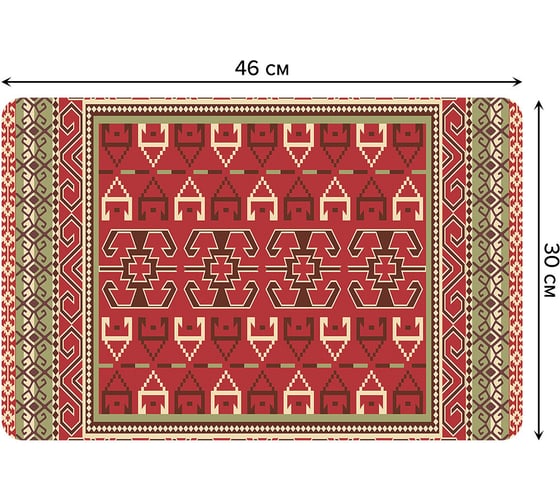 Изображение товара Набор прямоугольных тканевых салфеток для сервировки стола JOYARTY бохо стиль, плейсмат, 30x46 см, 4 шт. ser002_54054_30x46