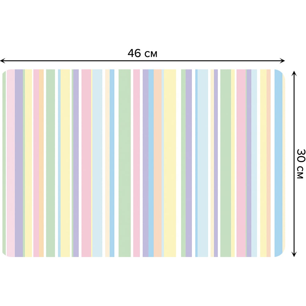 Изображение товара Набор прямоугольных тканевых салфеток для сервировки стола JOYARTY нежные полосы, плейсмат, 30x46 см, 4 шт. ser002_38094_30x46