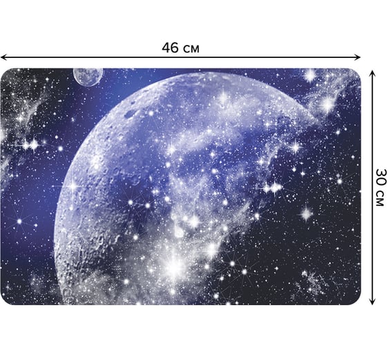 Изображение товара Набор прямоугольных тканевых салфеток для сервировки стола JOYARTY зимний космос, плейсмат, 30x46 см, 4 шт. ser002_7590_30x46