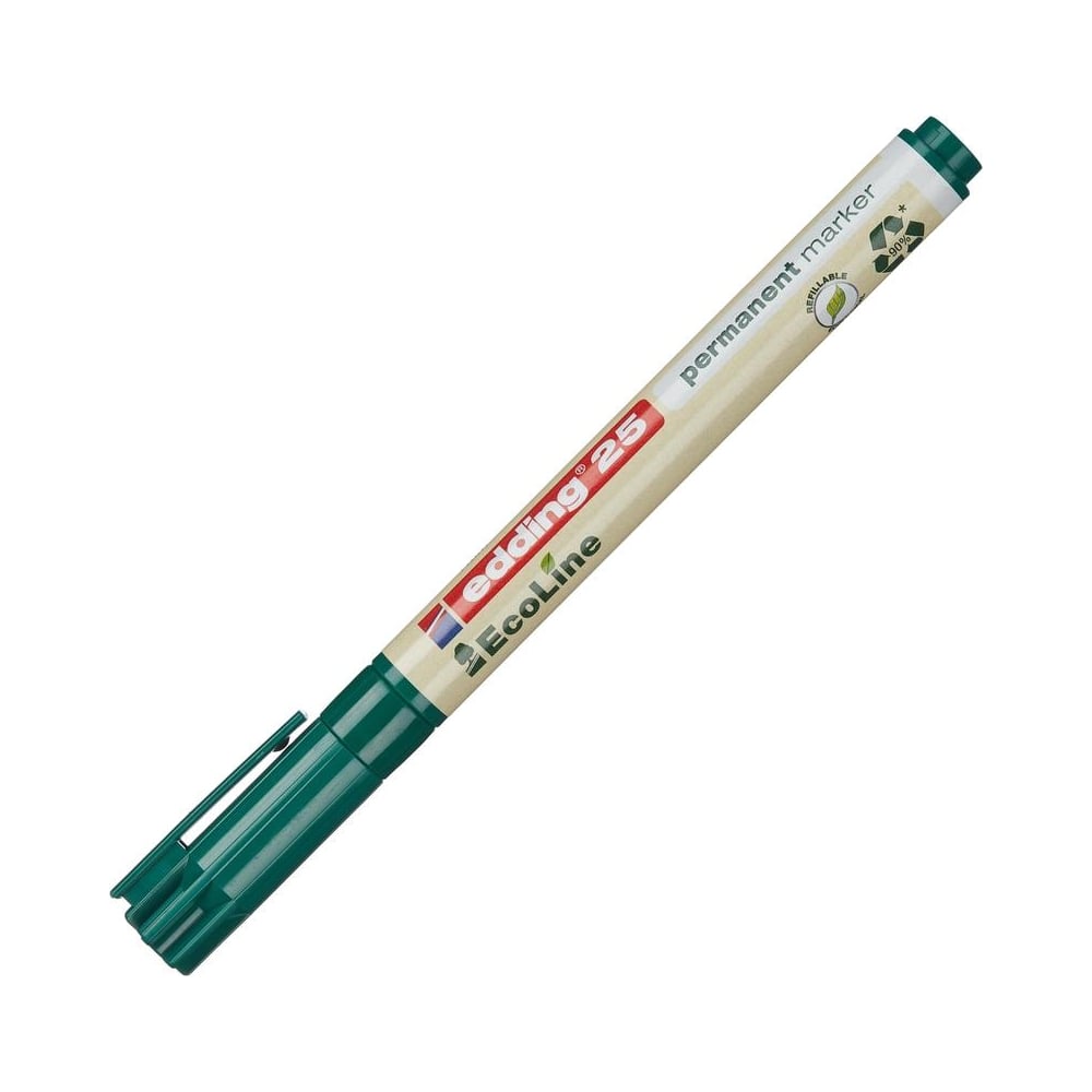 Перманентный маркер EDDING маркер перманентный edding 1 1 5 мм со скошенным наконечником зеленый
