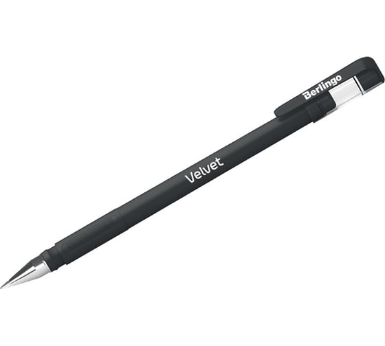 Изображение товара Гелевая ручка Berlingo velvet черная, 0.5 мм, прорезиненный корпус CGp_50125