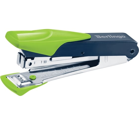 Изображение товара Степлер Berlingo №10 power tx до 20 л, металлический корпус, зеленый KSn_20010