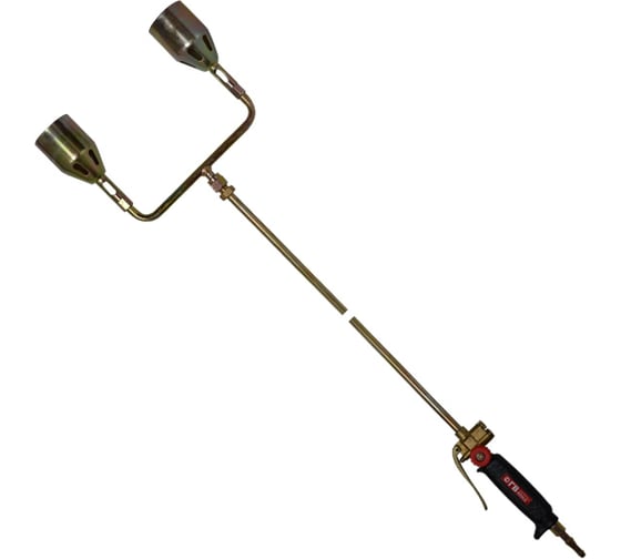 Изображение товара Газовоздушная горелка REDIUS ГВ-131-Р 2 стакана, рычаг, L=1032 мм 08302