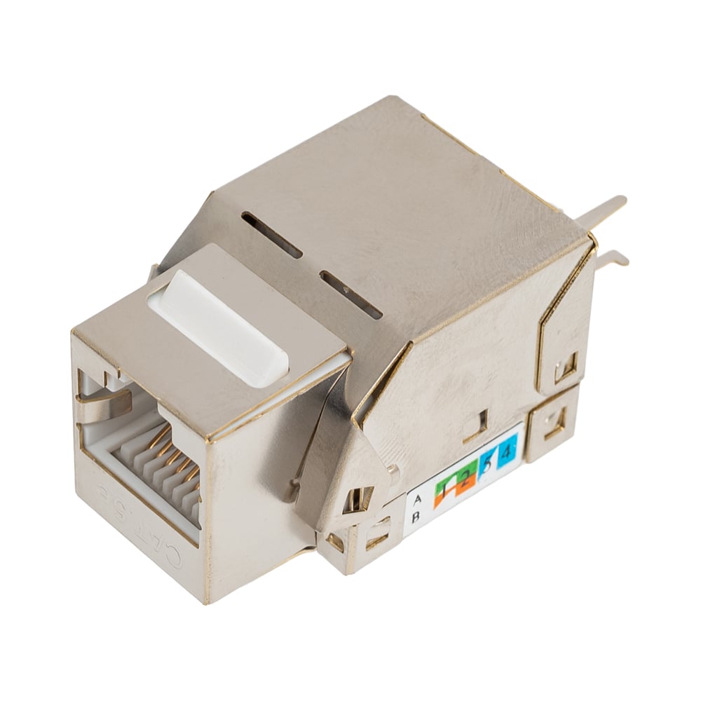 Изображение товара Вставка Cabeus Keystone Jack RJ-45 категории 5e, экранированная, заделка 110