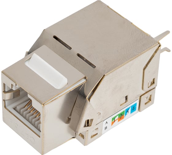 Изображение товара Вставка Cabeus Keystone Jack RJ-45(8P8C), категория 5e, экранированная, заделка тип 110 KJ-RJ45-Cat.5e-SH-90