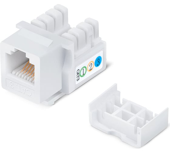 Изображение товара Вставка Cabeus Degree Keystone Jack, RJ-12(6P6C), угол 90 градусов, 110 IDC KJ-RJ12-90
