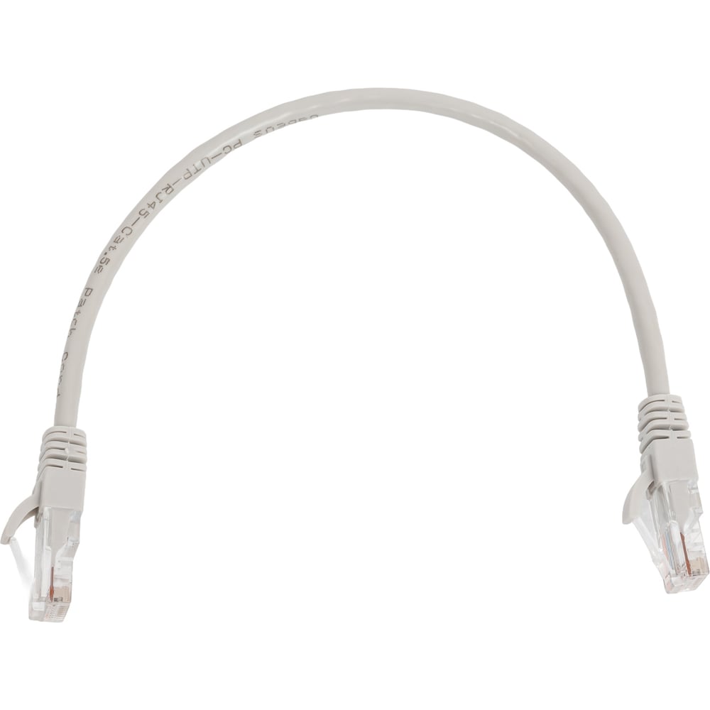 Изображение товара Патч-корд Cabeus U/UTP категория 5е 0.3м серый для Ethernet сети