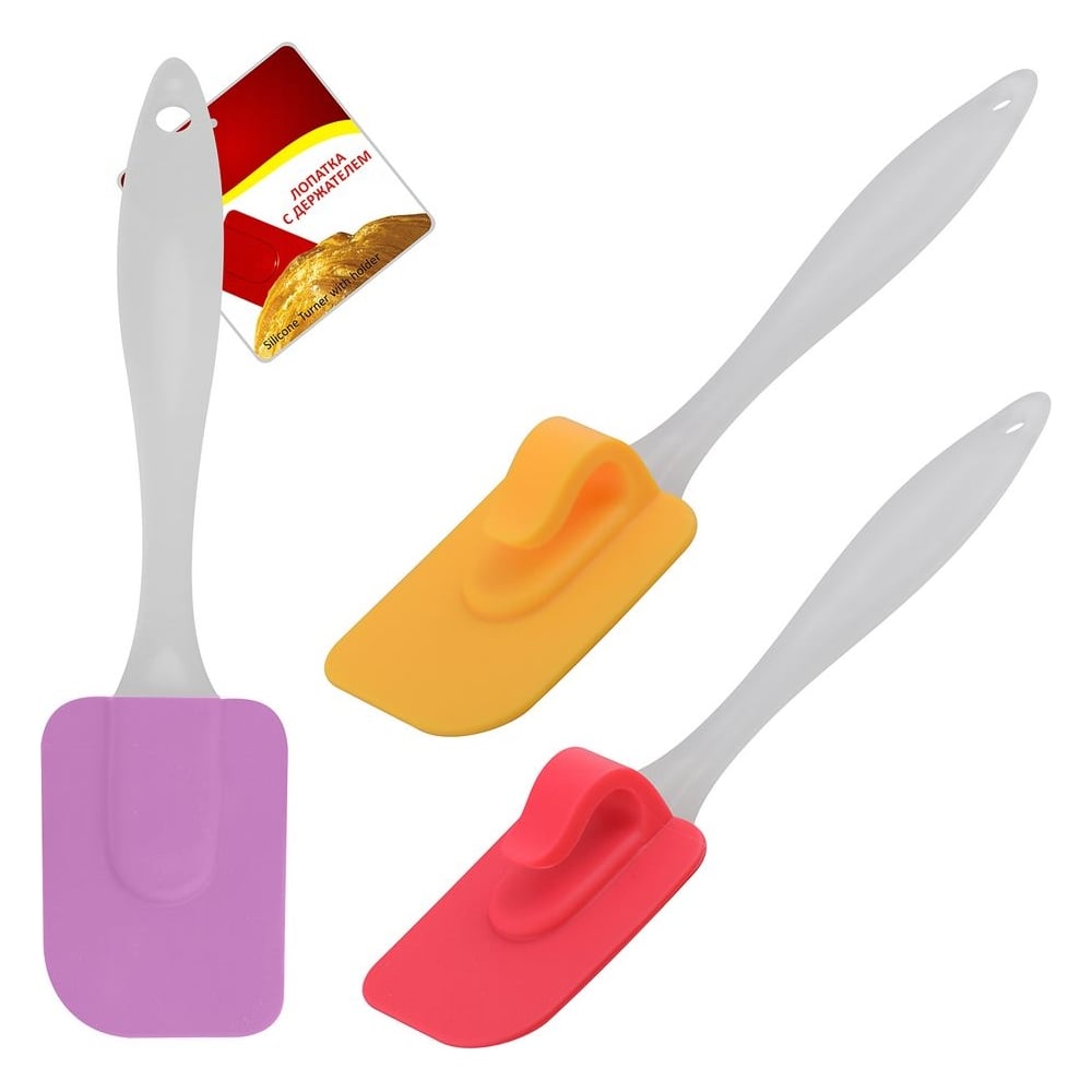 Изображение товара Лопатка с держателем МУЛЬТИДОМ силикон 19 см AN80-90 кухонный инструмент