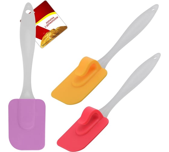 Изображение товара Лопатка с держателем МУЛЬТИДОМ силикон, 19 см AN80-90