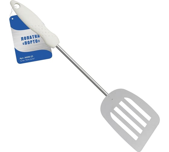 Изображение товара Лопатка МУЛЬТИДОМ Порто, хром с белой ручкой AN50-23