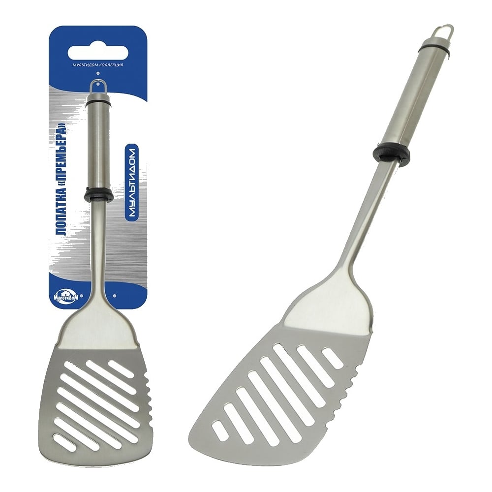 Изображение товара Лопатка МУЛЬТИДОМ Премьера из нержавеющей стали 340х80 мм