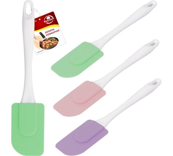 Изображение товара Кулинарная лопатка МУЛЬТИДОМ 3 цвета NEW VL80-91