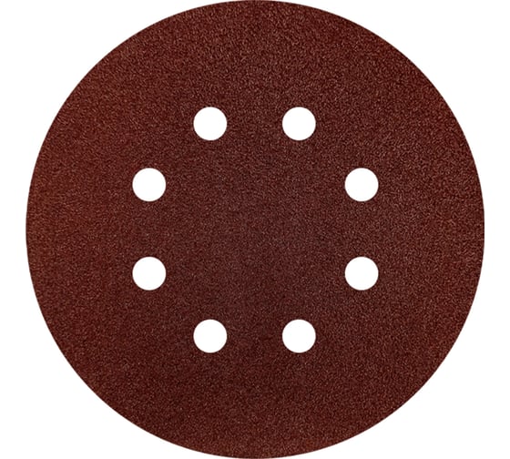 Изображение товара Круг абразивный перфорированный под липучку 100 шт, 125 мм, Р120 vertextools 12801-120