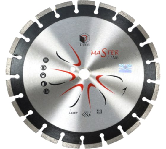 Изображение товара Круг алмазный сегментный 1A1RSS Master Line (350х25.4 мм) по асфальту Diam 000489