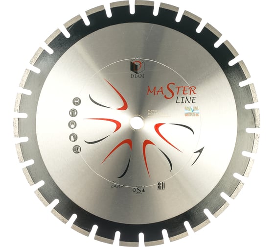Изображение товара Алмазный сегментный круг 1A1RSS Асфальт Master Line Diam 500x3,4x10x25,4 000490
